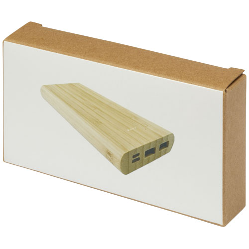 Batería externa de 10,000 mAh de bambú "Tulda" - Imagen 20