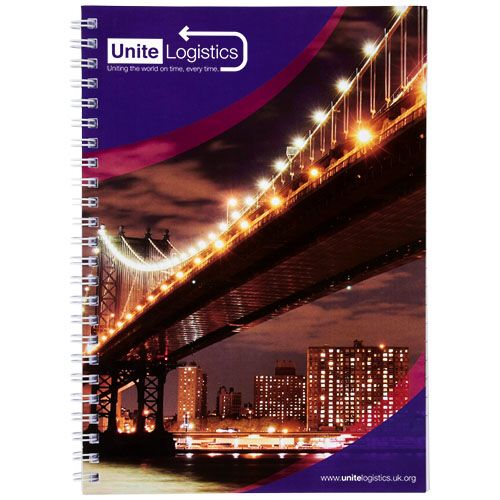 Cuaderno con espiral A5 con cubierta impresa "Desk-Mate®" - Imagen 8