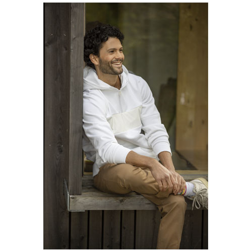 Jersey anorak con capucha con media cremallera para hombre "Sayan" - Imagen 5